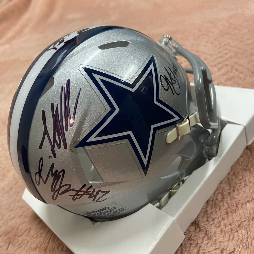⭐️SIGNED⭐️Dallas Cowboys mini helmet from 2022 training camp